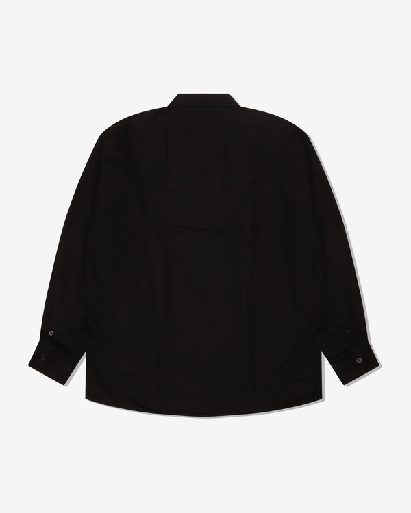 COMME DES GARCONS HOMME - Cotton Broad X Wool Sergegarment Fulled Shirts - (Black X Black)