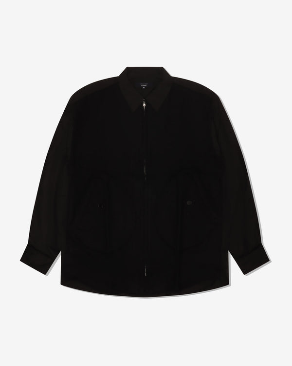 COMME DES GARCONS HOMME - Cotton Broad X Wool Sergegarment Fulled Shirts - (Black X Black)