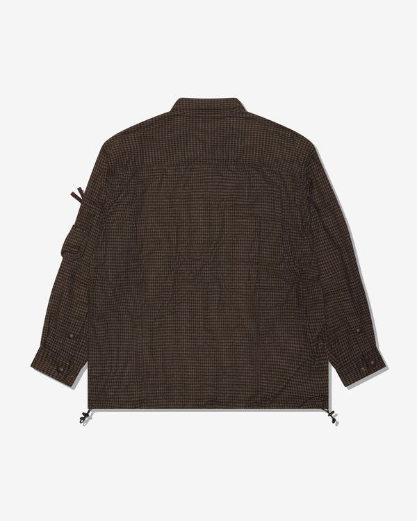 COMME DES GARCONS HOMME - Cotton Napped Check Shirts - (Brown)