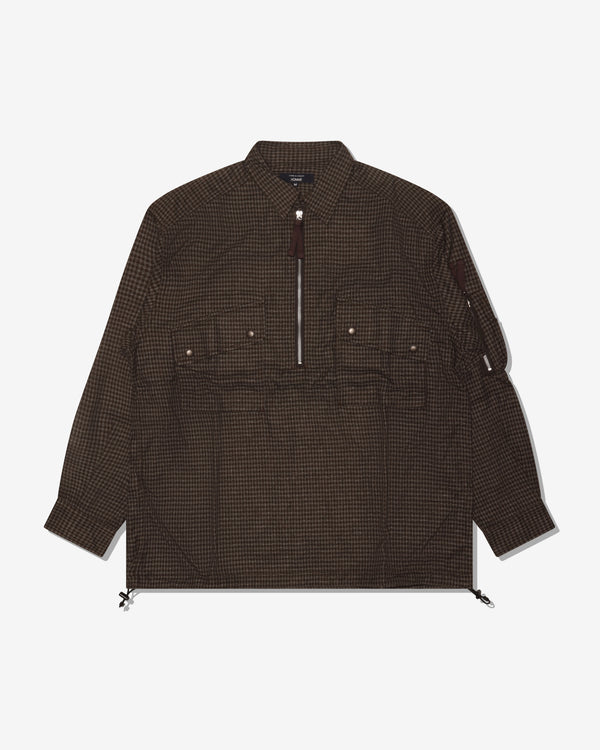 COMME DES GARCONS HOMME - Cotton Napped Check Shirts - (Brown)