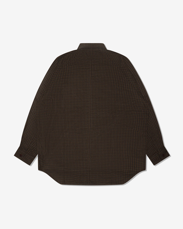 COMME DES GARCONS HOMME - Cotton Flannel Check Shirts - (Nvy/Brown/Khaki)