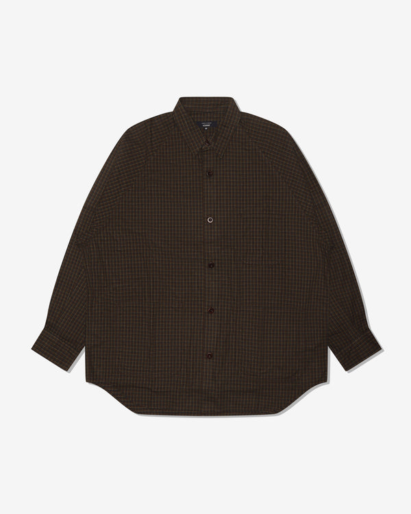 COMME DES GARCONS HOMME - Cotton Flannel Check Shirts - (Nvy/Brown/Khaki)