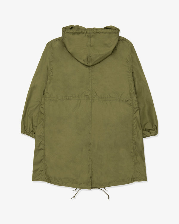 COMME DES GARCONS HOMME - Cotton Nylon Weather X Nylon Twill Garment Washed Coats - (Khaki)