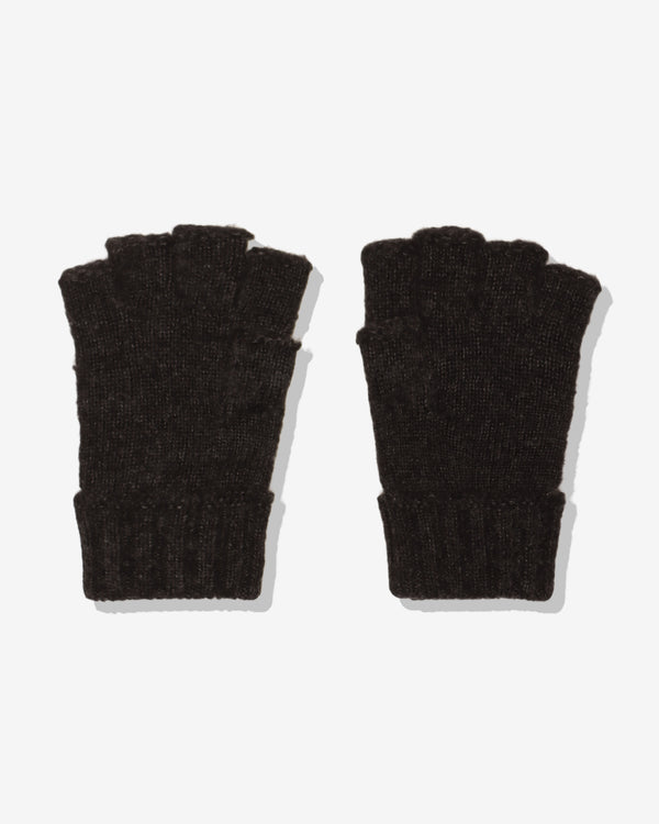COMME DES GARCONS HOMME - Wool Acrylic Jersey Fulled Gloves - (Top Charcoal)
