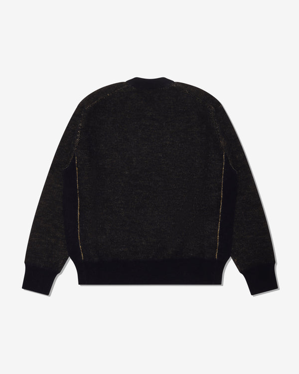 COMME DES GARCONS HOMME - Wool Jacquard Pigment Print Knitwear - (Navy)