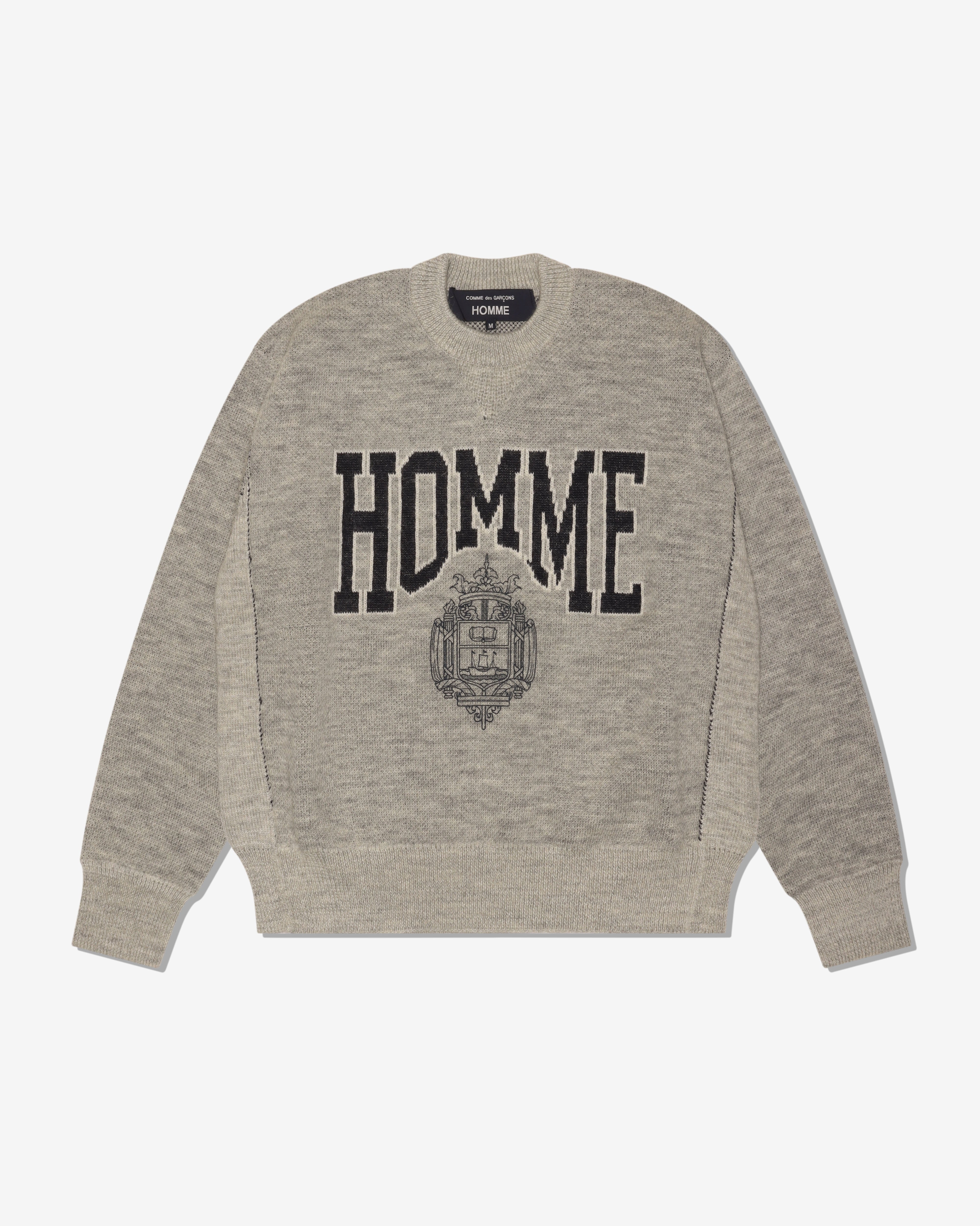 ぺ*ー様 【美品】COMME des GARCONS HOMME スウェット サ COMME DES GARCONS HOMME: Wool Jacquard Pigment Print Knitwear