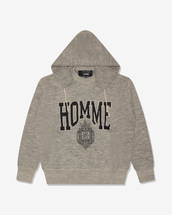 COMME DES GARCONS HOMME - Wool Jacquard Pigment Print Knitwear - (Grey)
