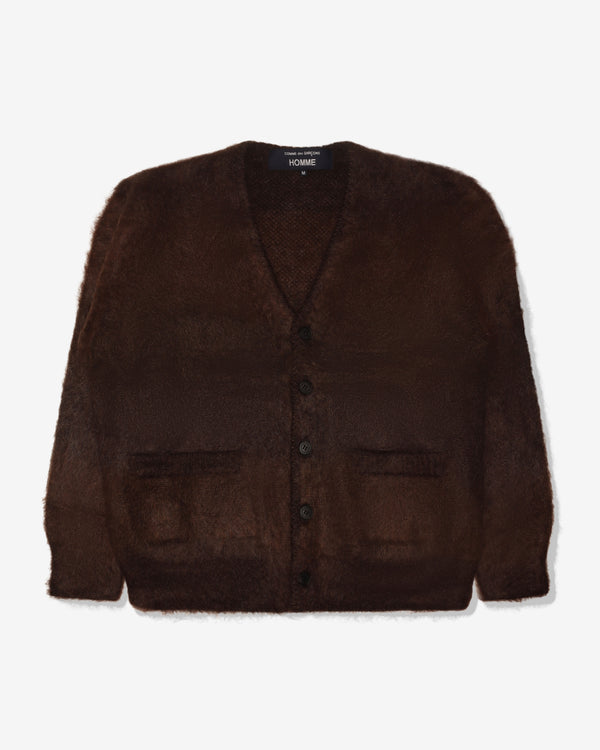 COMME DES GARCONS HOMME - Mohair Napped Random Stripe Jersey Knitwear - (Brown)
