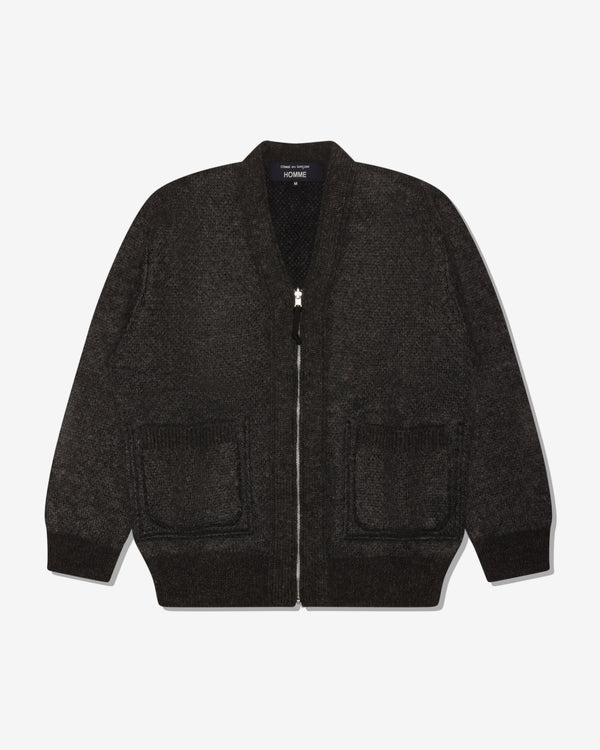 COMME DES GARCONS HOMME - Mohair Mixed Jacquard Knitwear - (Grey)