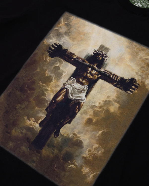 DENIM TEARS - Hardies Buff Jesus Tee - (Black)