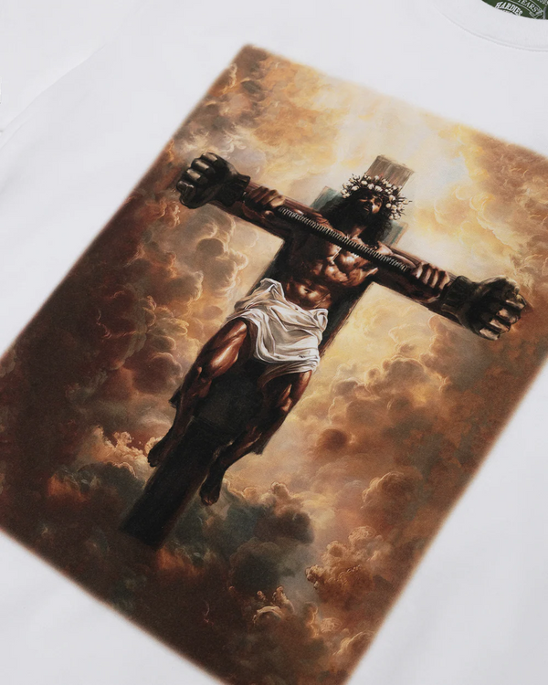 DENIM TEARS - Hardies Buff Jesus Tee - (White)