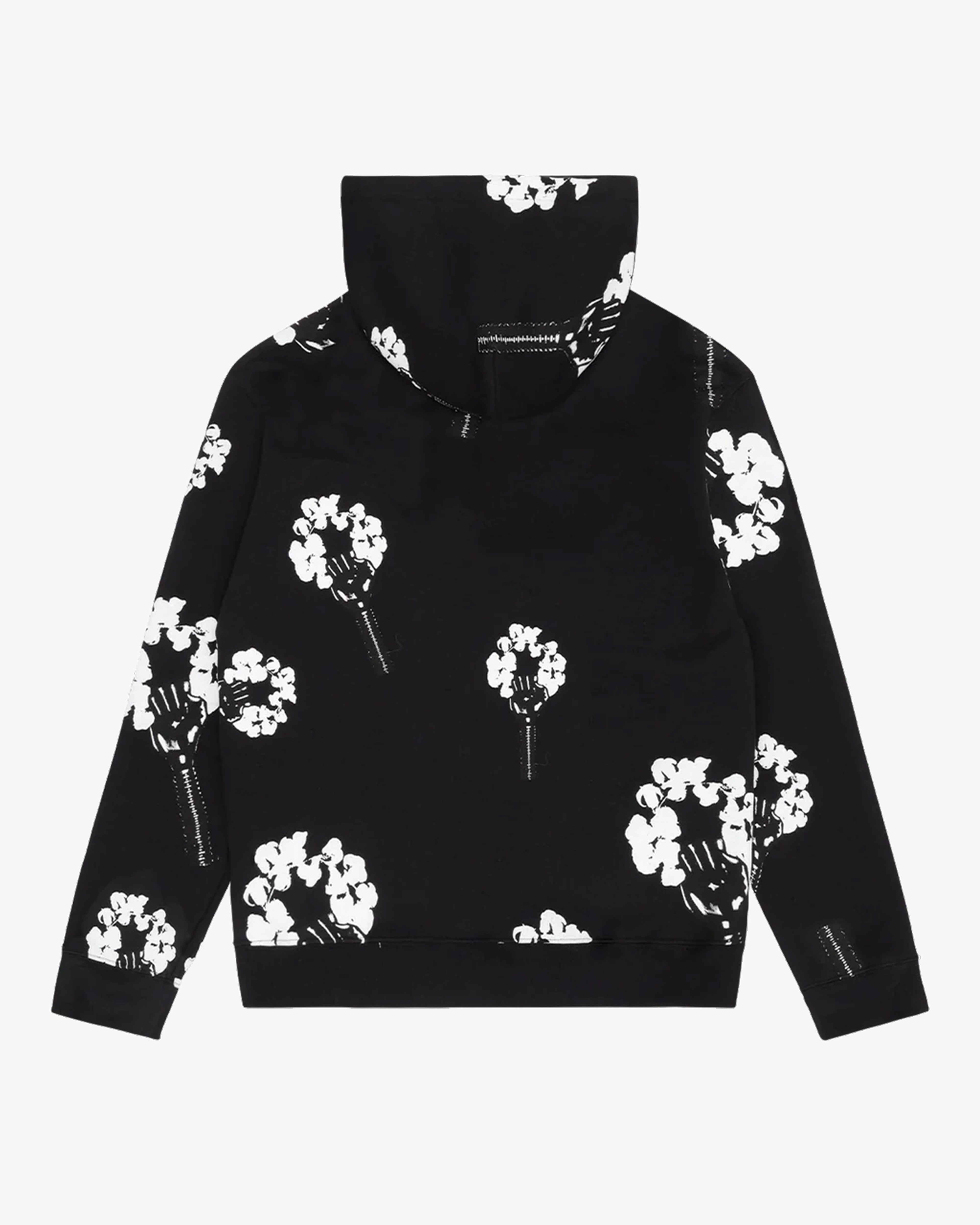 DENIM TEARS: Hardies X Dt Fist Wreath Hoodie (Black) | DSMG E-SHOP