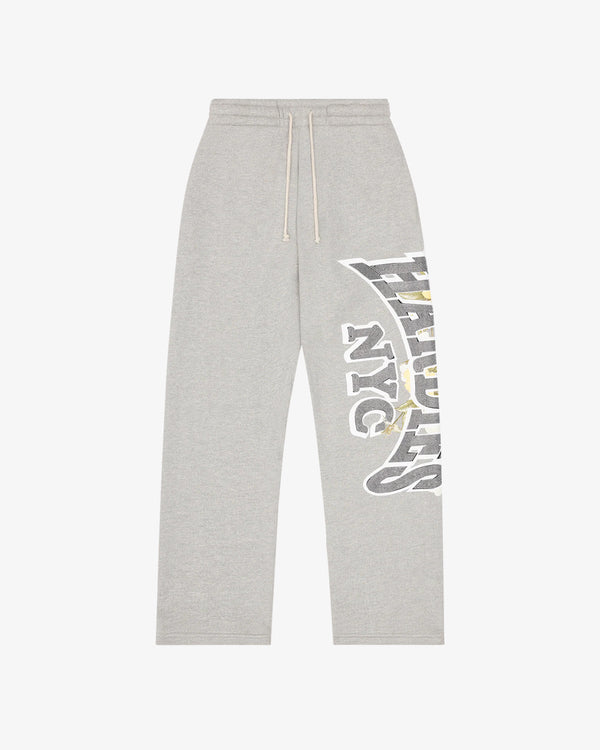 DENIM TEARS - Hardies X Dt Open Hem Sweatpants - (Grey)