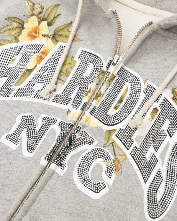 DENIM TEARS - Hardies X Dt Zip Hoodie Grey - (Grey)