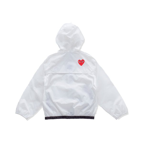 PLAY COMME des GARÇONS - K-WAY FULL ZIP KIDS - (WHITE)