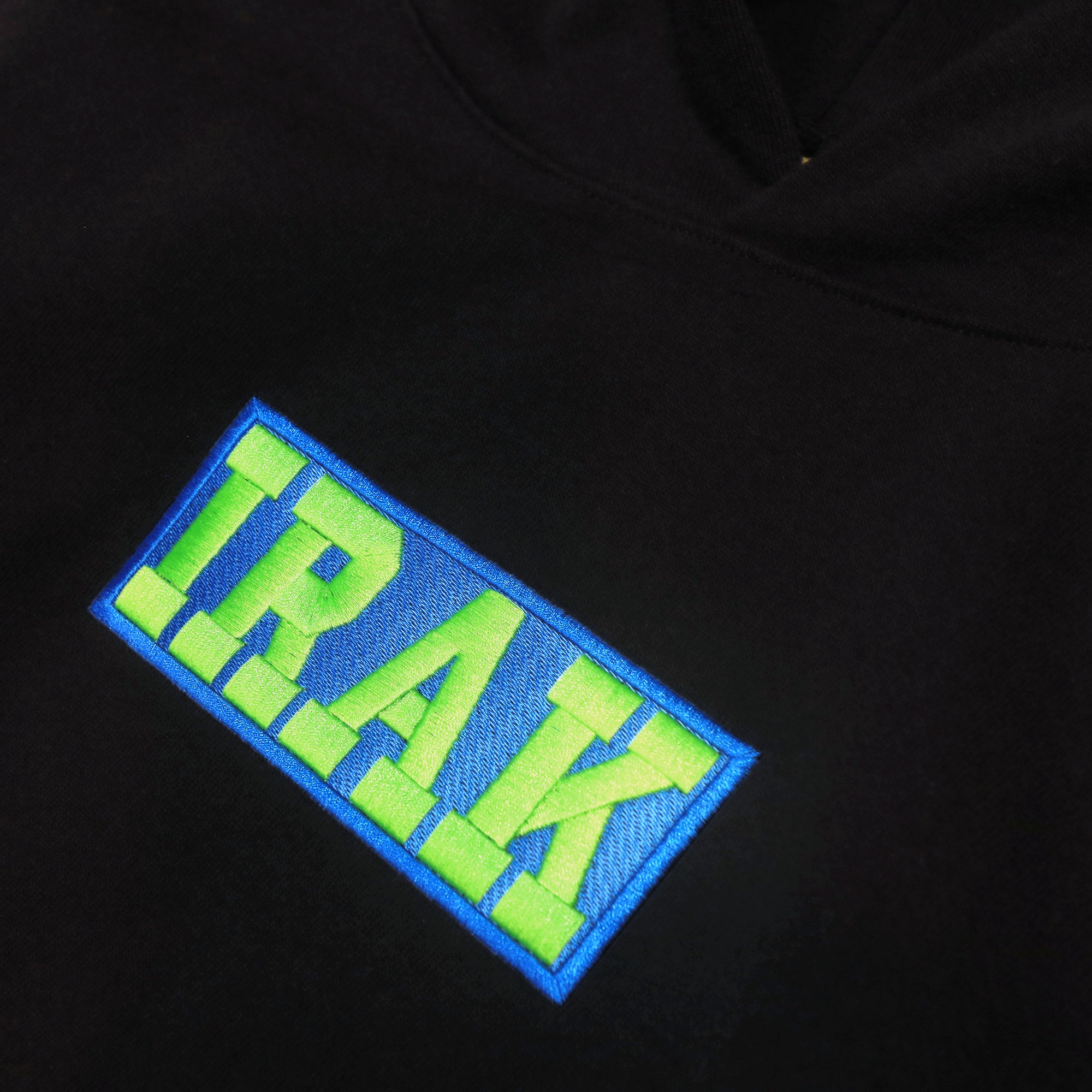 IRAK - Neon Irak Logo Hoody - (Black) – DSMG E-SHOP