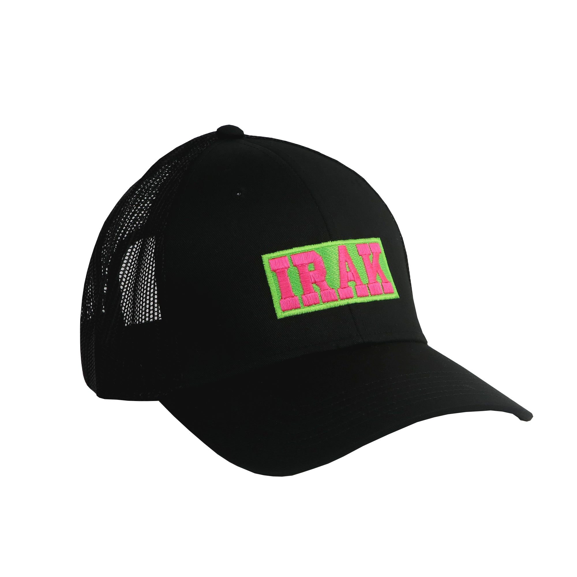 IRAK - Neon Irak Trucker Hat - (Black) view 1