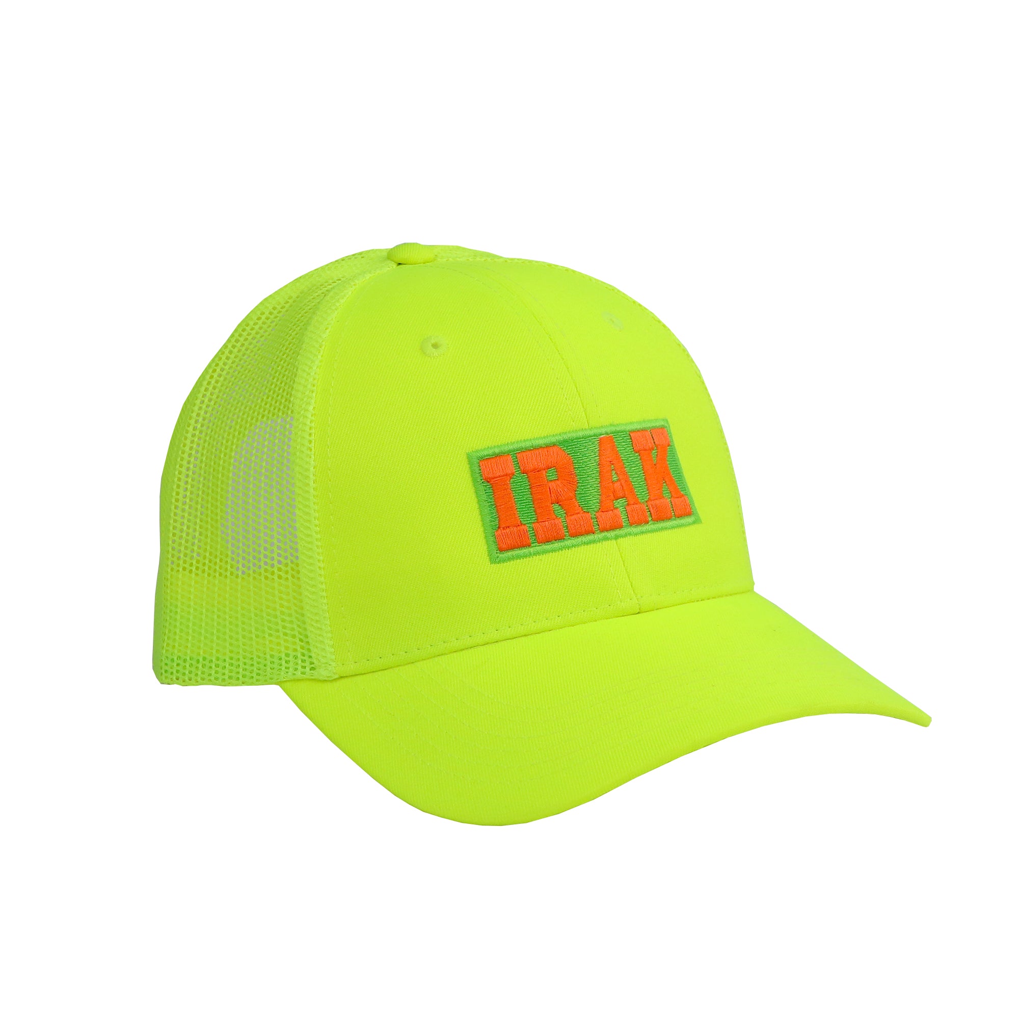 IRAK - Neon Irak Trucker Hat - (Neon Yellow) view 1