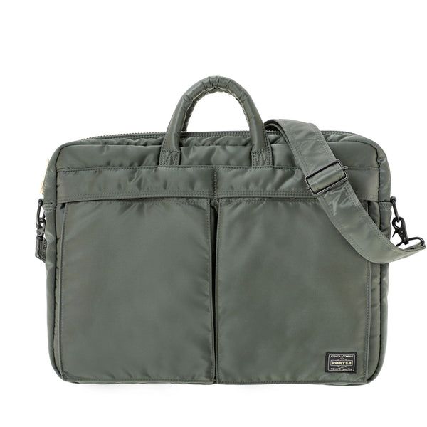 PORTER - Tanker 2Way Document Bag - (Sage Green)