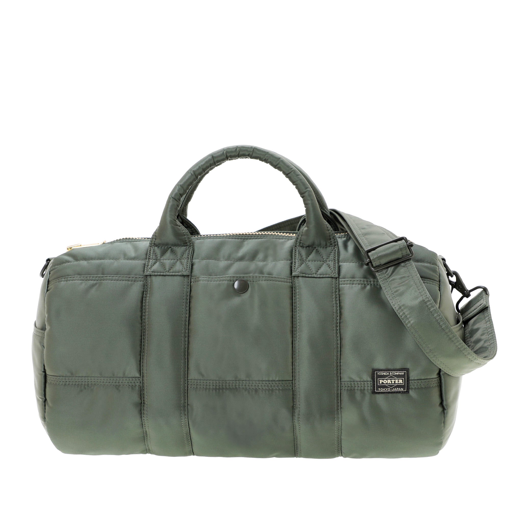 PORTER: Tanker Drum Bag (Sage Green) | DSMG E-SHOP