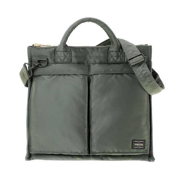 PORTER - Tanker Square Tote Bag(L) - (Sage Green)