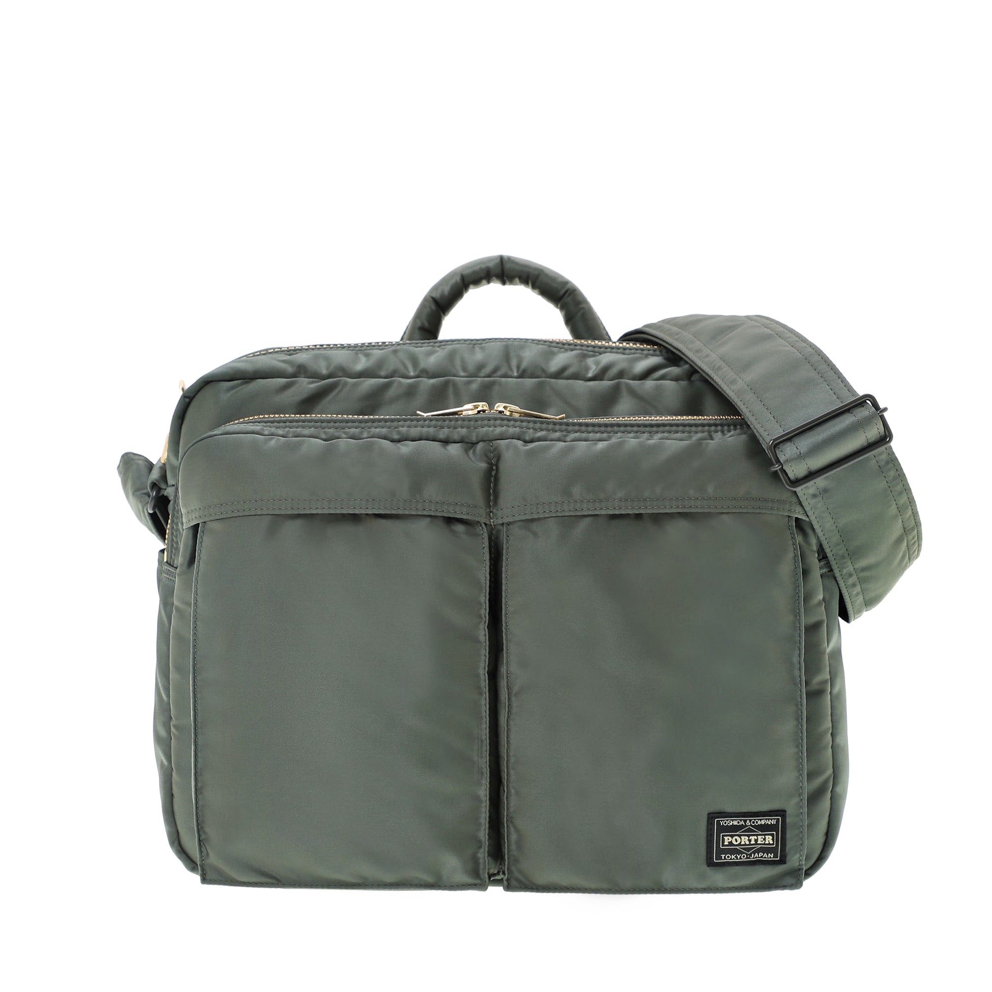 PORTER: Tanker Sling Bag W Zip(XL) (Sage Green) | DSMG E-SHOP