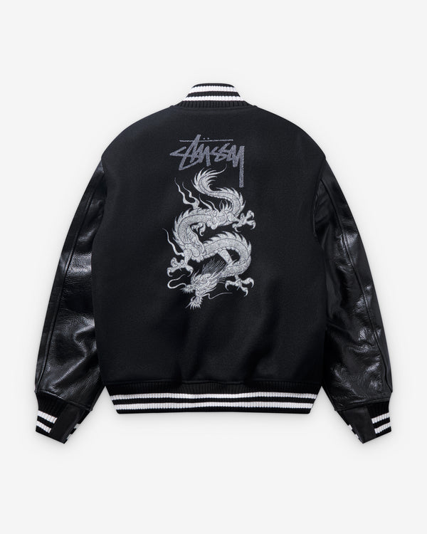 JUNYA WATANABE MAN - Wool Melton X Cowhide Stussy W-Name Jackets - (Black)