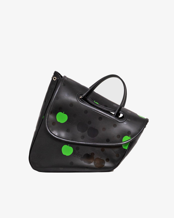 THE BEATLES - Apple/Beatles Cdg/Polka Dots Print Synthetic Leather Medium - (Black)