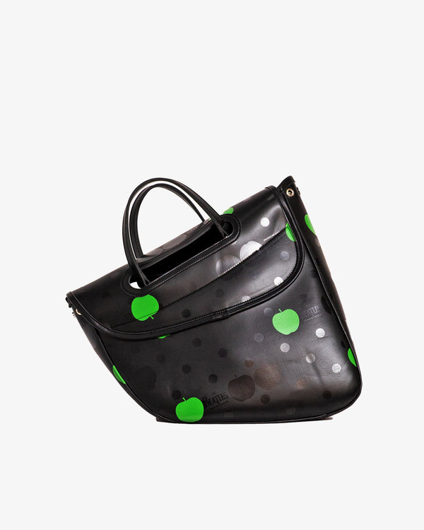 THE BEATLES - Apple/Beatles Cdg/Polka Dots Print Synthetic Leather Medium - (Black)