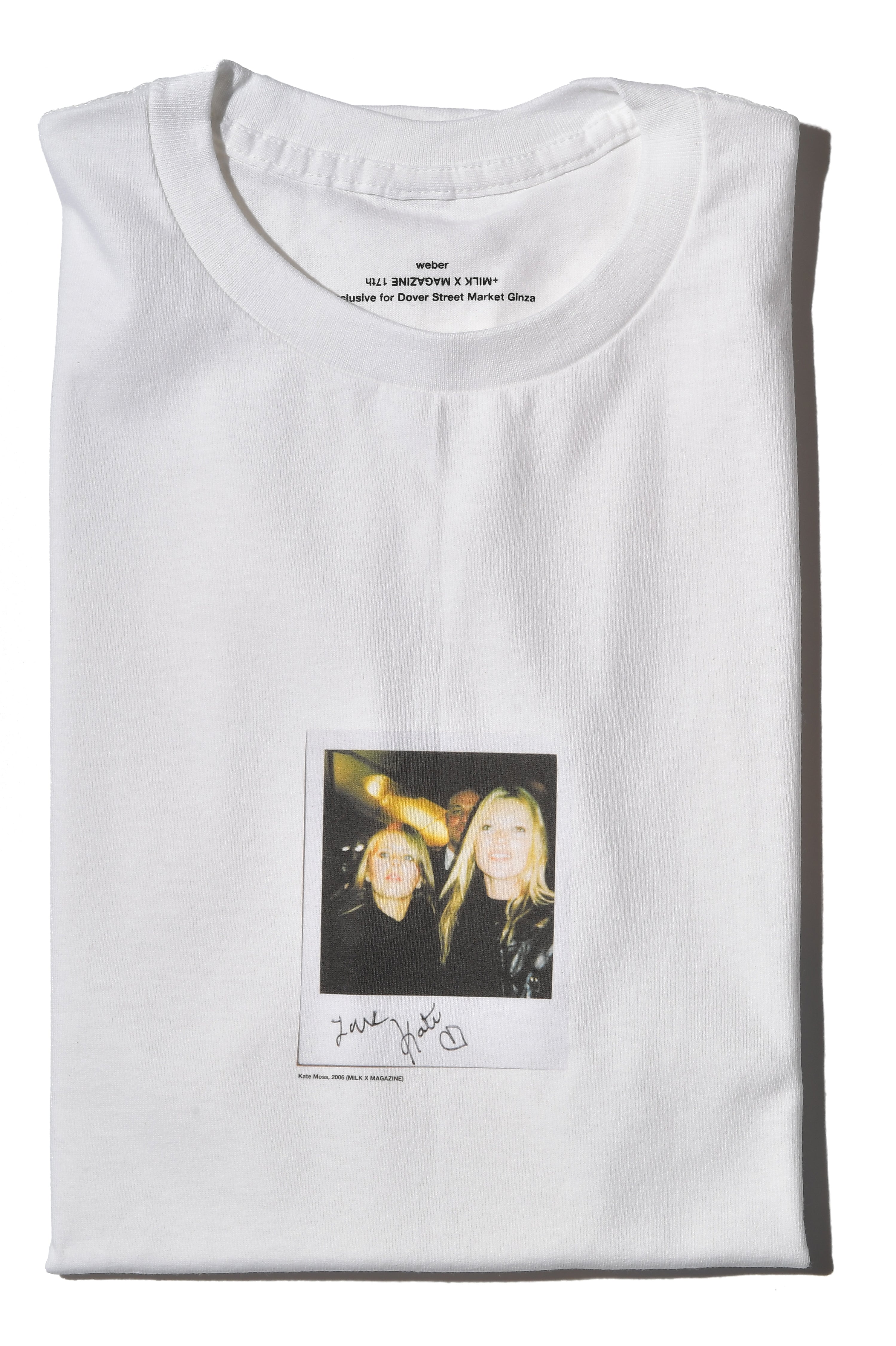 袖丈半袖MILK WEBER Kate Moss Tシャツ ケイトモスXL