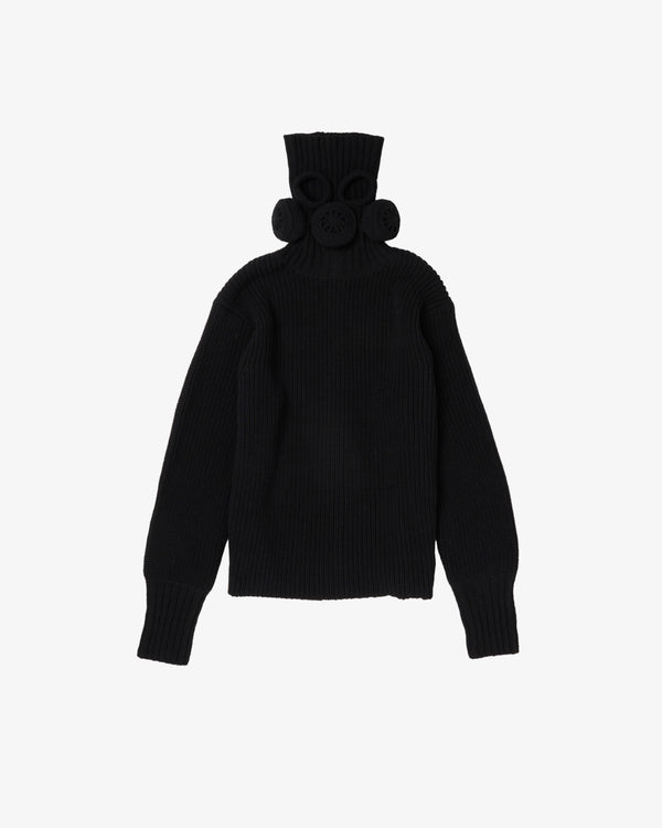 DOUBLET - Gas Mask Turtleneck Knit - (Black)