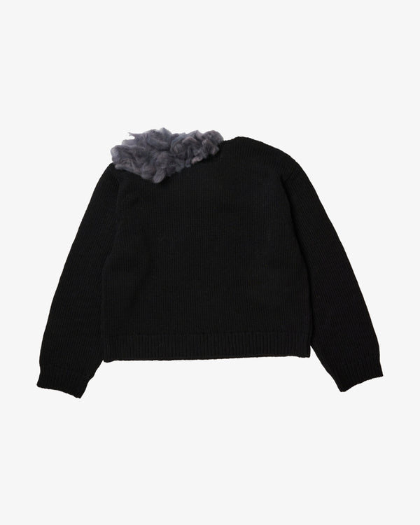 DOUBLET - Smoking Factory Intarsia Knit  - (Black)