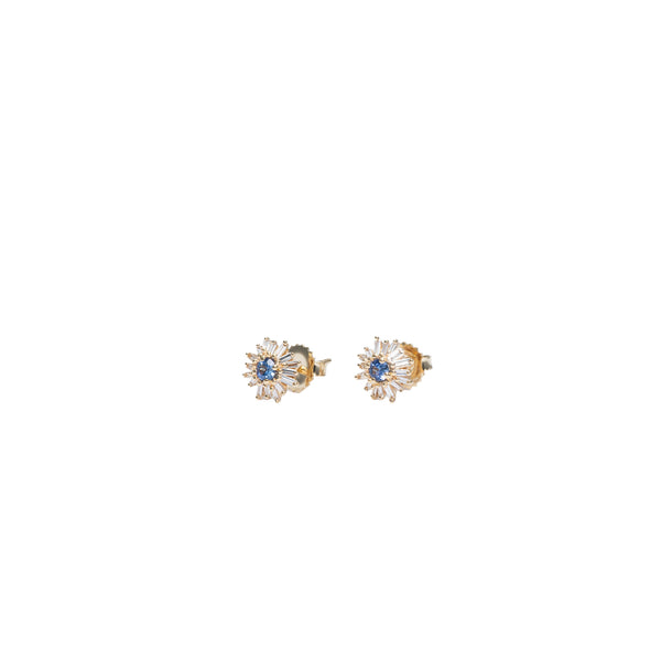 SUZANNE KALAN - Ooak Sapphire Studs - (Yg)
