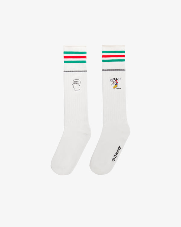 ADIDAS - Brain Dead Disney Socks - (White)
