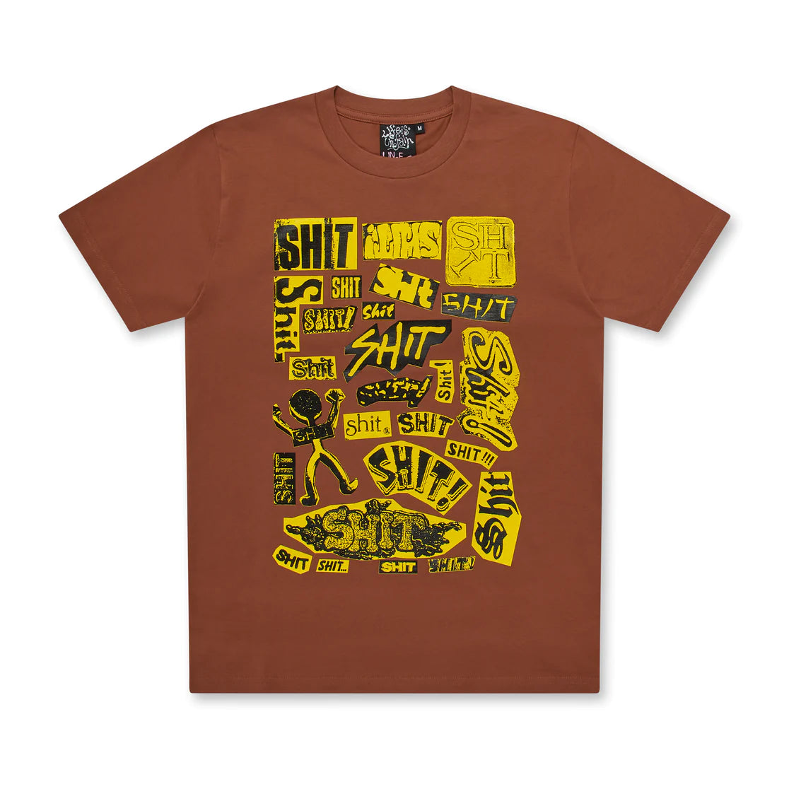 LIFE IS UNFAIR - SHIT ARCHIVE T-SHIRT - (BROWN) view 1