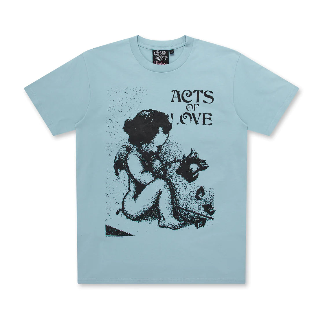 LIFE IS UNFAIR - UNREQUITED T-SHIRT - (DUSTY BLUE) view 1