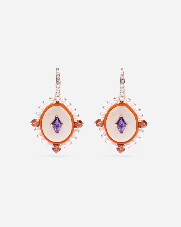 FRANCESCA VILLA - Purple Diamonds Earrings - (Pg)