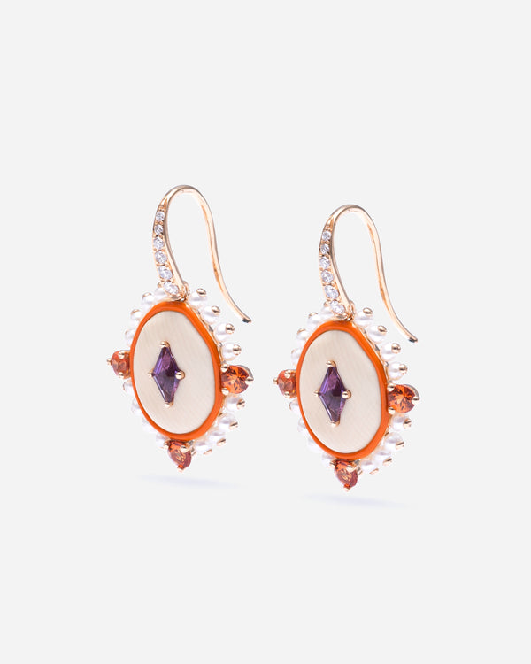 FRANCESCA VILLA - Purple Diamonds Earrings - (Pg)