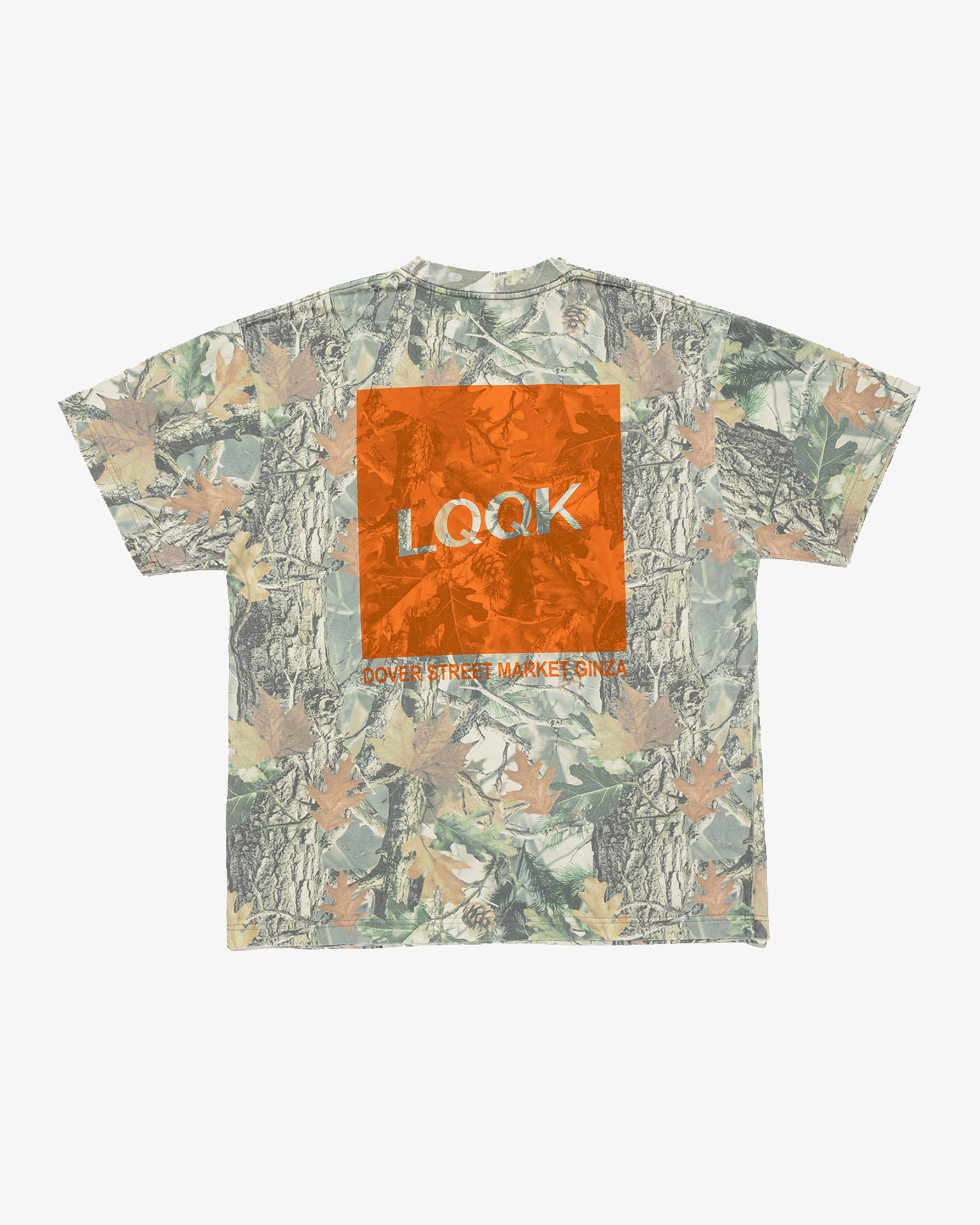 LQQK Studio: Dsmg Box Logo Camo S/S Tee (Green) | DSMG E-SHOP