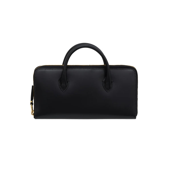 Cdg Wallet - Long Zip Around Wallet With Handle - (Black)