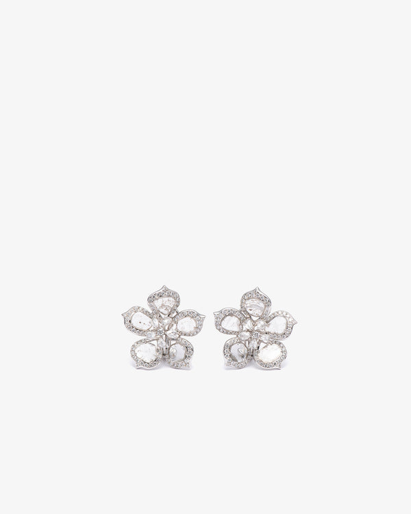 MANPRIYA - High Flower Earrings - (Wg)