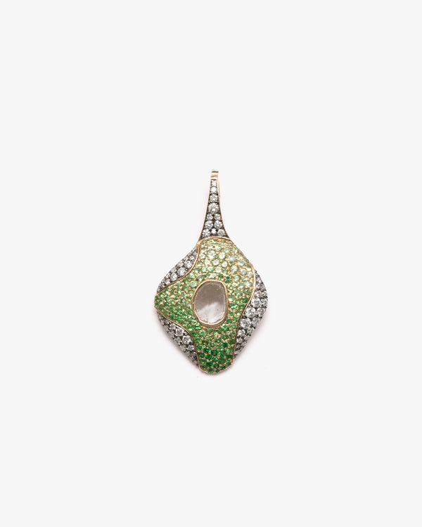 MANPRIYA - Tsavorite Charm - (Rh)