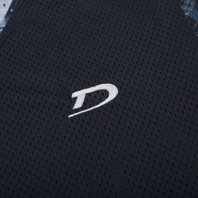 DENIM TEARS: Madras Practice Jersey (Navy) | DSMG E-SHOP
