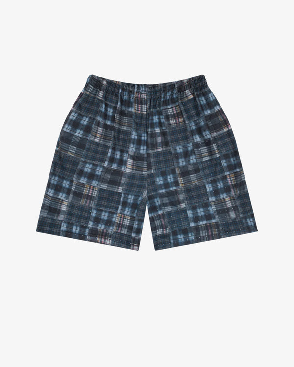 DENIM TEARS - Madras Practice Shorts - (Navy)
