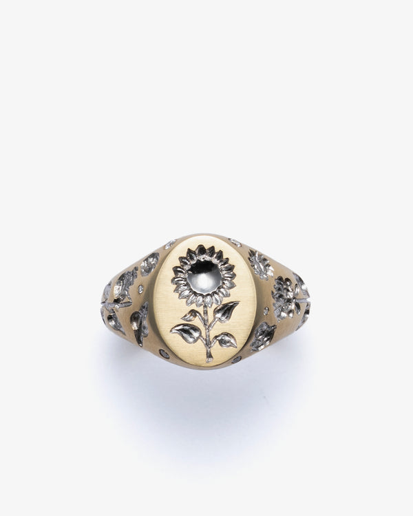 CASTRO - Mini Sunflower Ring - (White)