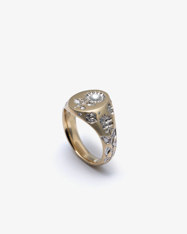 CASTRO - Mini Sunflower Ring - (White)