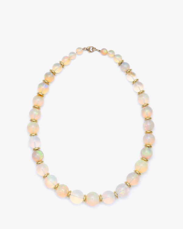 SYLVA & CIE - Ethiopian Opal Necklace W.Gold - (Yg)