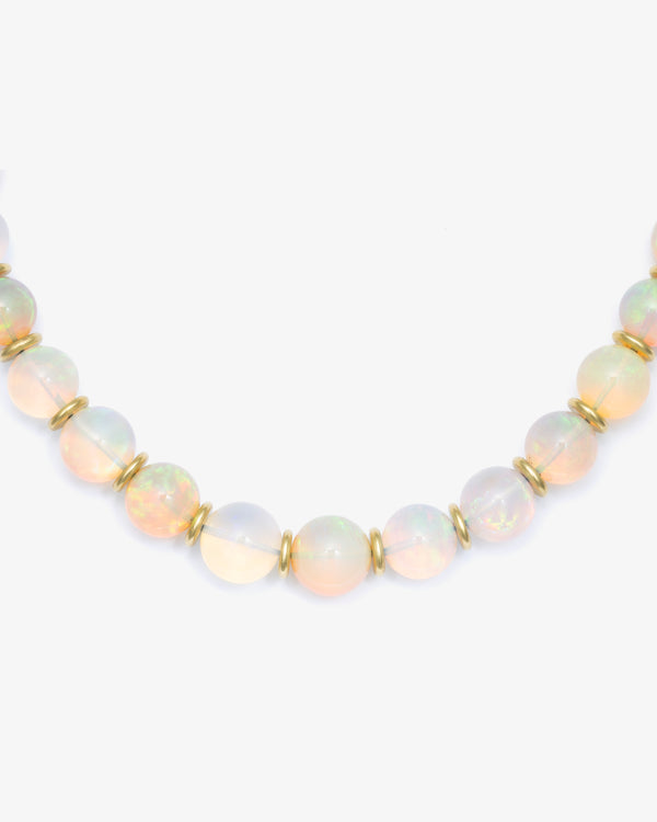SYLVA & CIE - Ethiopian Opal Necklace W.Gold - (Yg)