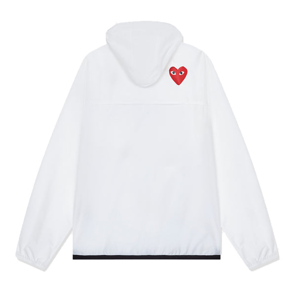 PLAY COMME des GARÇONS - K-WAY FULL ZIP - (WHITE)