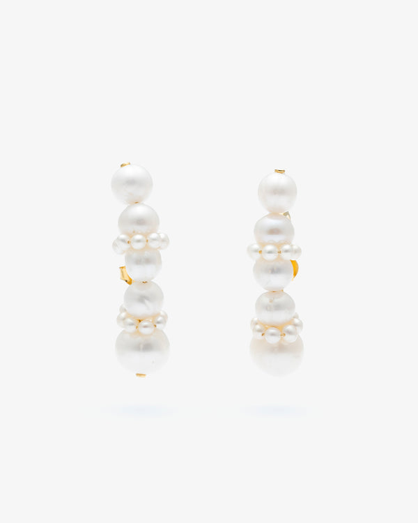 COMPLETED WORKS - Pearl Earrings - (Wh)